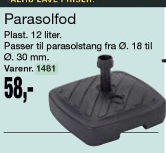 Harald Nyborg Parasolfod tilbud