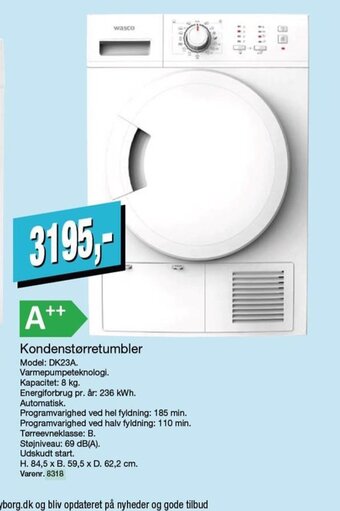 Harald Nyborg Kondenstørretumbler tilbud