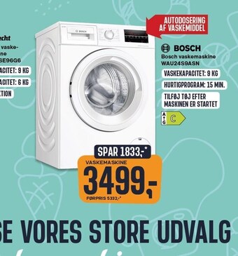 Skousen Bosch vaskemaskine tilbud