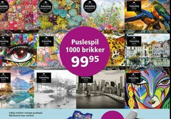 Kon-Tur Puslespil 1000 brikker tilbud