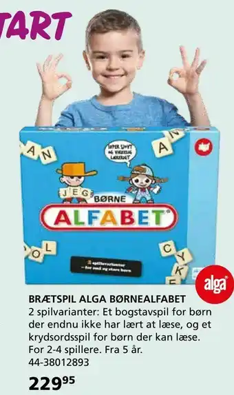 Brætspil alga børnealfabet