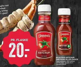 MENY Beauvais ketchup, dressing eller sauce tilbud