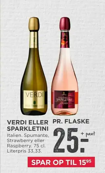 MENY Verdi eller sparkletini tilbud