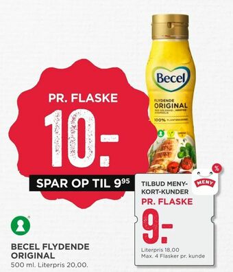 MENY Becel flydende original tilbud
