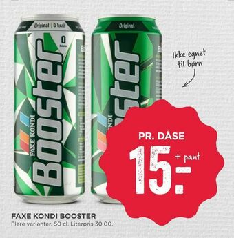 MENY Faxe kondi booster tilbud