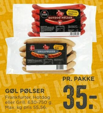 MENY Gøl pølser tilbud