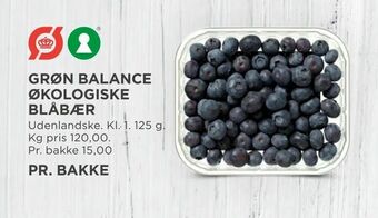 MENY Grøn balance økologiske blåbær tilbud
