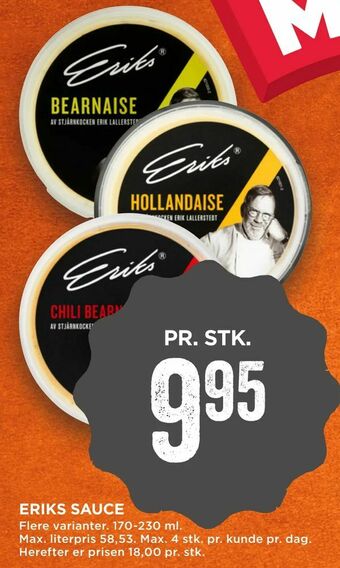 MENY Eriks sauce tilbud