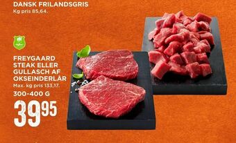 MENY Freygaard steak eller gullasch af okseinderlår tilbud