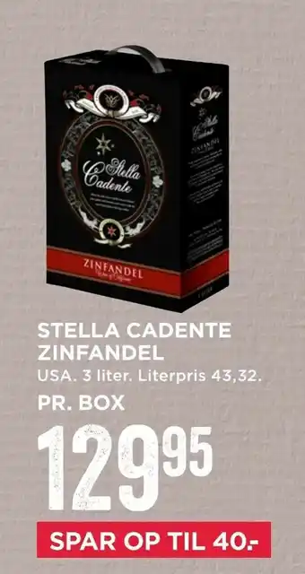 MENY Stella cadente zinfandel tilbud