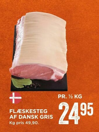 MENY Flæskesteg af dansk gris tilbud