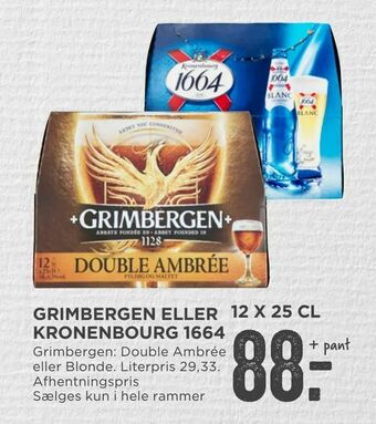 MENY Grimbergen eller kronenbourg 1664 tilbud