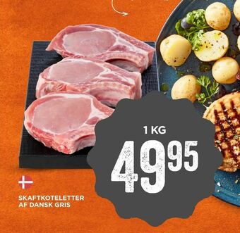 MENY Skaftkoteletter af dansk gris tilbud