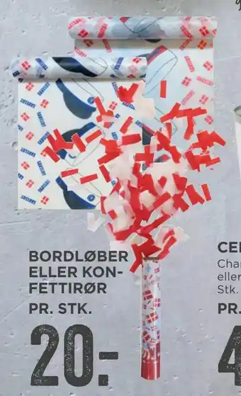Bordløber eller konfettirør