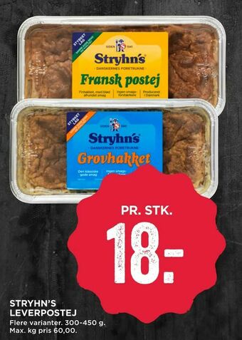 MENY Stryhn's leverpostej tilbud