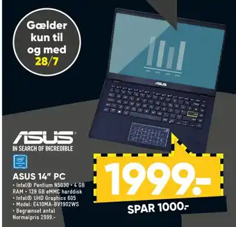 Bilka ASUS 14" PC tilbud