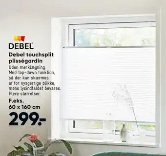 Bilka Debel Touchslpit plisségardin tilbud
