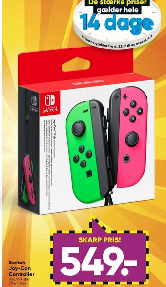 Bilka Switch Joy-Con Controller tilbud
