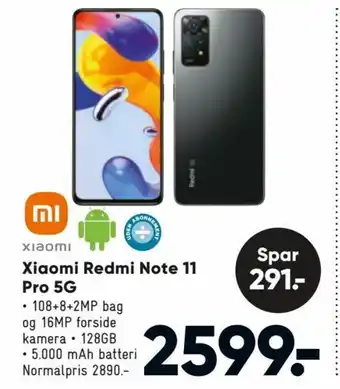 Bilka Xiaomi Redmi Note 11 Pro 5G tilbud
