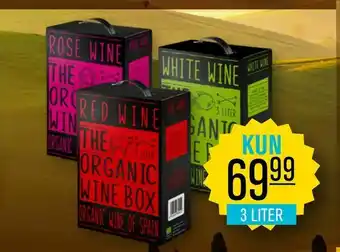 Priss Organic wine box bib rødvin hvidvin rosé tilbud
