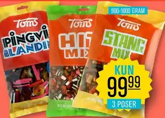 Toms pingvin blanding hitmix