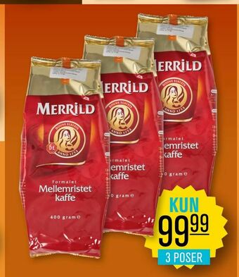 Priss Merrild kaffe tilbud