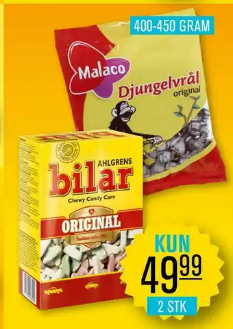 Malaco djungelvrål ahlgrens bilar