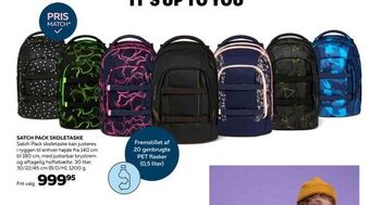 Bog & idé Satch pack skoletaske tilbud