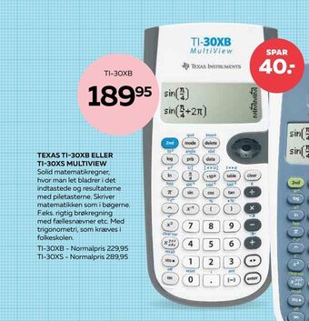 Bog & idé Texas ti-30xb eller ti-30xs multiview tilbud