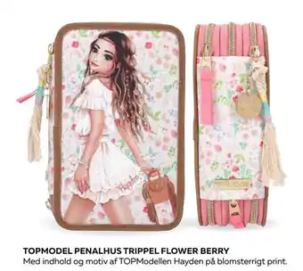 Bog & idé Topmodel penalhus trippel flower berry tilbud