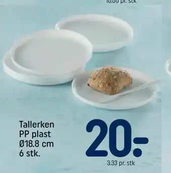 REMA 1000 Tallerken PP plast Ø18,8 cm tilbud