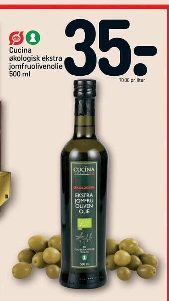 REMA 1000 Cucina økologisk ekstra jomfruolivenolie tilbud