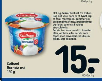 REMA 1000 Galbani Burrata ost tilbud