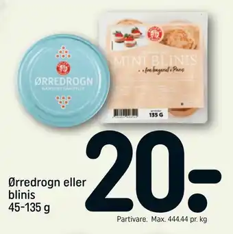 REMA 1000 Ørredrogn eller blinis tilbud