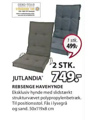 JYSK JUTLANDIA rebsenge havehynde tilbud