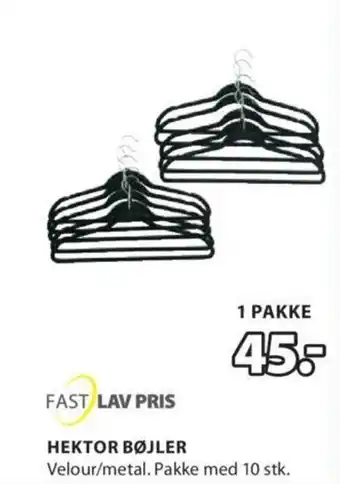 JYSK FAST LAV PRIS hektor bøjler tilbud