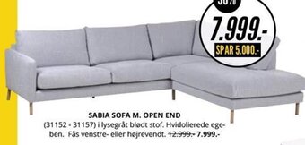 My Home Sabia sofa m. open end tilbud