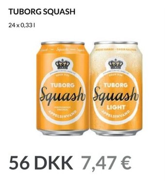 Nielsen's Discount Tuborg squash tilbud