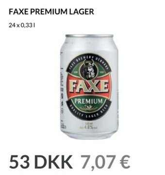 Nielsen's Discount Faxe premium lager tilbud