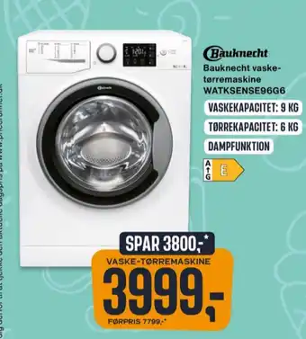 Skousen Bauknecht vaske-/tørremaskine tilbud