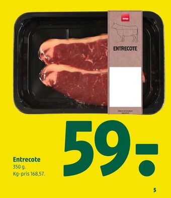 Coop 365 Entrecote tilbud