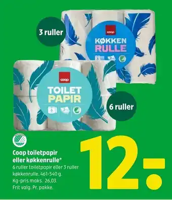Coop toiletpapir eller køkkenrulle