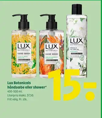Lux botanicals håndsæbe eller shower