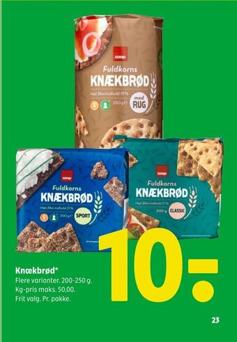 Coop 365 Knækbrød tilbud
