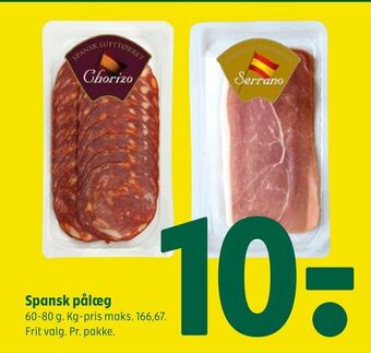 Coop 365 Spansk pålæg tilbud