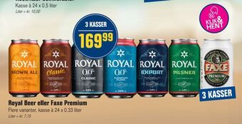 Otto Duborg Royal beer eller faxe premium tilbud