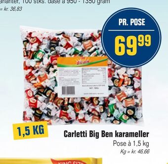 Otto Duborg Carletti big ben karameller tilbud