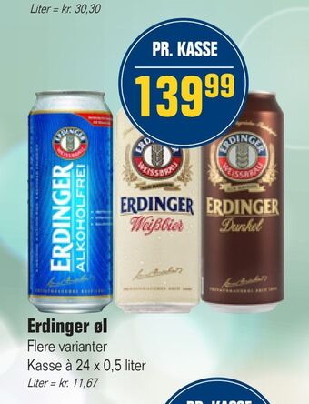 Otto Duborg Erdinger øl tilbud