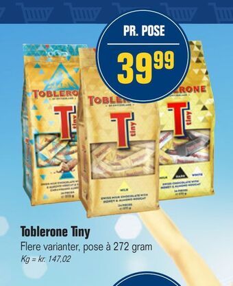Otto Duborg Toblerone tiny tilbud