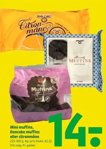 Mini Muffins Dancake Muffins Eller Citronmåne